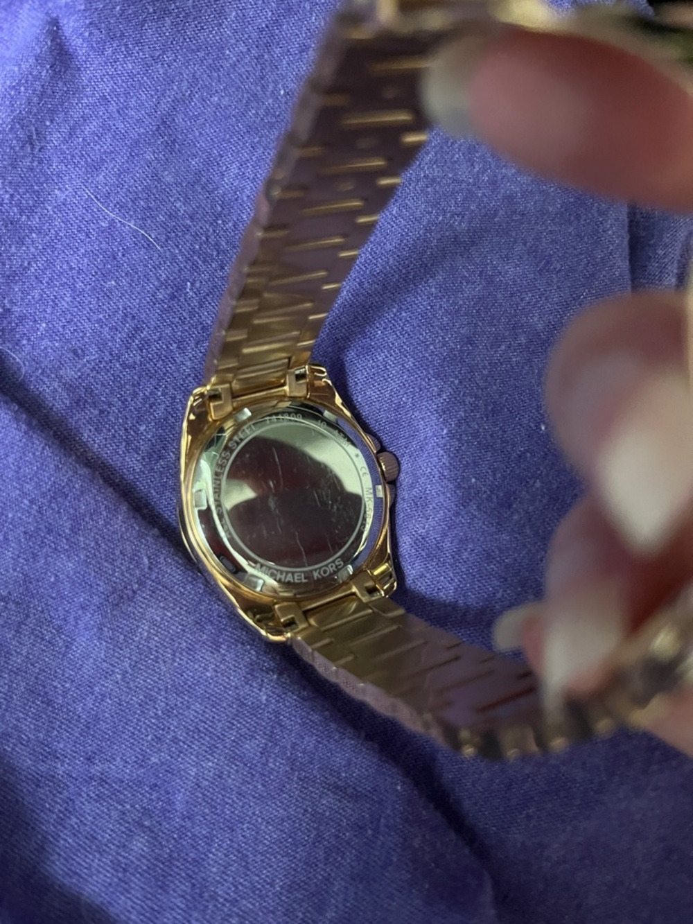 Michael Kors Rose Gold Crystal Bezel Bracelet Watch - Picture 2 of 4